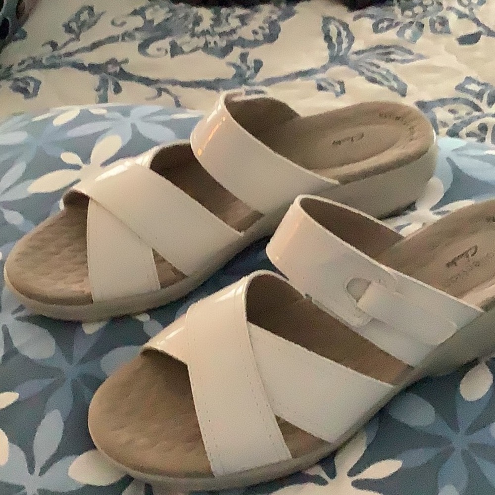 White Clark’s Sandals